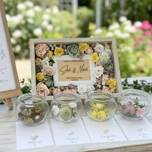 【ゲスト参加型 結婚証明書】フラワーセレモニー｜パステルでおしゃれな感動演出 1