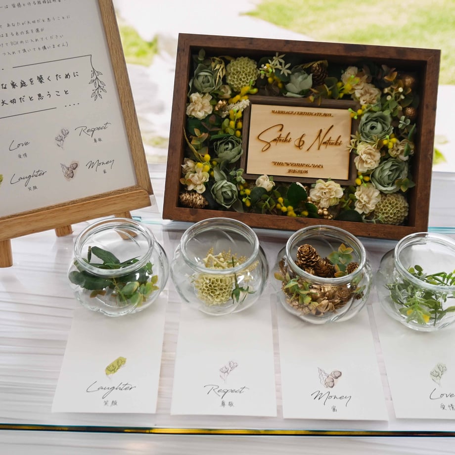 【ゲスト参加型 結婚証明書】フラワーセレモニー｜ガーデンウェディングにぴったりな感動演出 9