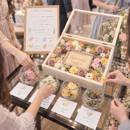 【ゲスト参加型】フラワーセレモニー結婚証明書｜パステル